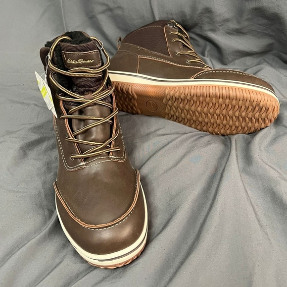 Eddie Bauer WaverlyBrown Boots- Men's Size 13 NEW - Picture 2 of 8